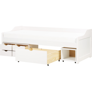 Beliani Royville bed with storage - White - 90x200cm - Wood Beliani Royville bed with storage - White - 90x200cm - Wood