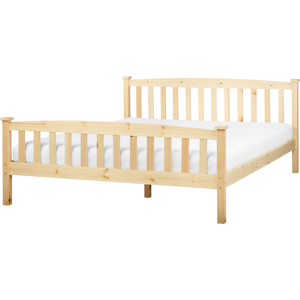 Beliani Pine Bed - Scandinavian Style - Bed Beliani Pine Bed - Scandinavian Style - Bed
