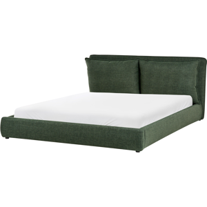 Beliani Bed Fabric BAJONNA 180 x 200 cm (EU Super King) Dark Green Beliani Bed Fabric BAJONNA 180 x 200 cm (EU Super King) Dark Green