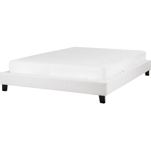 Beliani Light Grey Polyester Bed - Bed Beliani Light Grey Polyester Bed - Bed