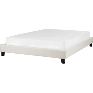 Beliani Light Beige Polyester King Size Bed - Bed Beliani Light Beige Polyester King Size Bed - Bed