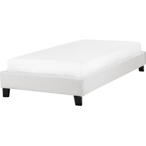 Beliani Light Grey Single Bed - Bed Beliani Light Grey Single Bed - Bed