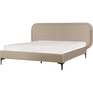 Beliani Bed with Velvet Upholstery - 180x200cm - Modern Style Beliani Bed with Velvet Upholstery - 180x200cm - Modern Style
