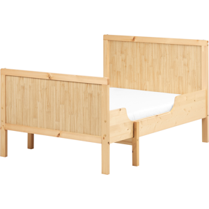 Beliani Extendable Kids Bed Pine Wood MONTIGNY 90 x 200 cm (EU Single) Light Brown Beliani Extendable Kids Bed Pine Wood MONTIGNY 90 x 200 cm (EU Single) Light Brown