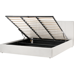 Beliani Ottoman Bed Fabric TARASCON 180 x 200 cm (EU Super King) Light Beige Beliani Ottoman Bed Fabric TARASCON 180 x 200 cm (EU Super King) Light Beige