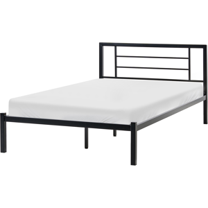 Beliani Bed Metal CUSSET 120 x 200 cm (EU Small Double) Black Beliani Bed Metal CUSSET 120 x 200 cm (EU Small Double) Black