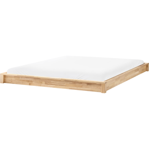 Beliani Bed without Headboard Wood ANTRAS 180 x 200 cm (EU Super King) Light Brown Beliani Bed without Headboard Wood ANTRAS 180 x 200 cm (EU Super King) Light Brown