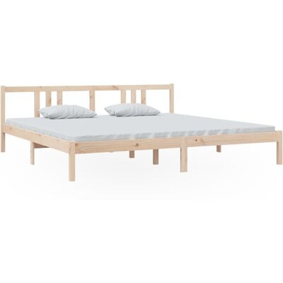 vidaXL Solid Wood Bed - 200x200 cm - Bed Frame vidaXL Solid Wood Bed - 200x200 cm - Bed Frame