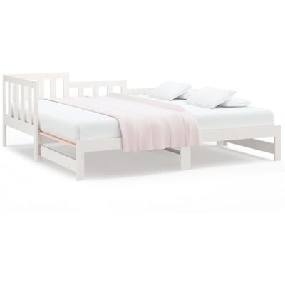 vidaXL Solid Wood Pine Pull-out Day Bed - Day Bed vidaXL Solid Wood Pine Pull-out Day Bed - Day Bed