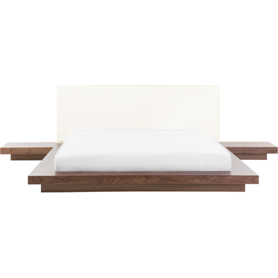 Beliani Waterbed King Size Faux Leather Brown - Waterbed Beliani Waterbed King Size Faux Leather Brown - Waterbed