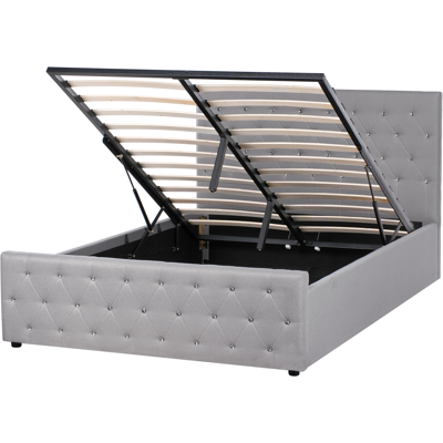 Beliani - Amiens - Grey - 151x217x109 cm - Bed Beliani - Amiens - Grey - 151x217x109 cm - Bed