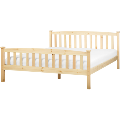 Beliani Pine Bed - Scandinavian Style - Bed Beliani Pine Bed - Scandinavian Style - Bed