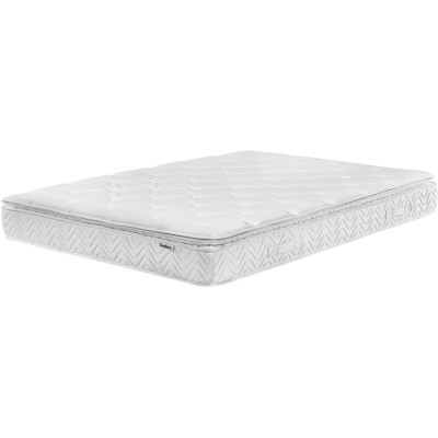 Beliani Super King Size Pocket Spring Mattress - Medium Firm, White Beliani Super King Size Pocket Spring Mattress - Medium Firm, White