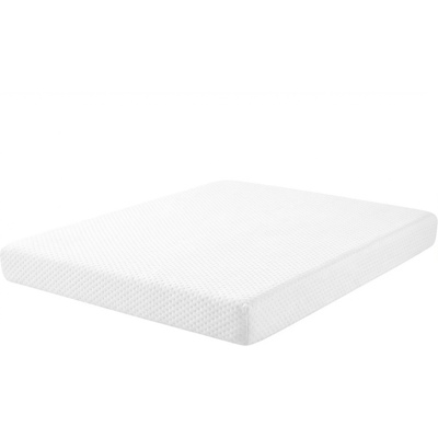 Beliani Foam Mattress White Fabric EU Double - Mattress Beliani Foam Mattress White Fabric EU Double - Mattress