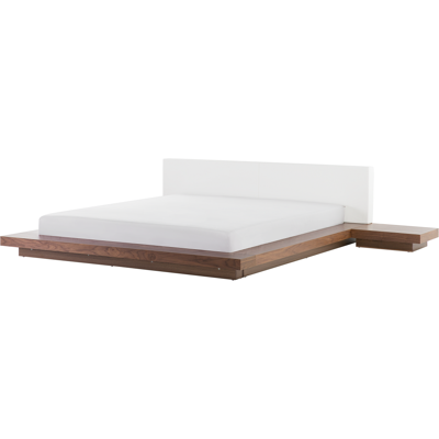 Beliani Beliani Bed Frame Light Wood EU Super King Size - Bed Frame Beliani Beliani Bed Frame Light Wood EU Super King Size - Bed Frame