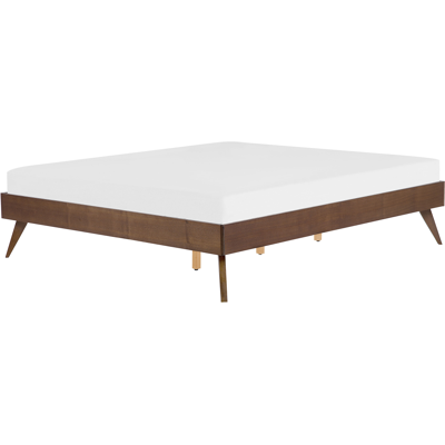 Beliani King Size Bed Frame Dark MDF - Bed Frame Beliani King Size Bed Frame Dark MDF - Bed Frame