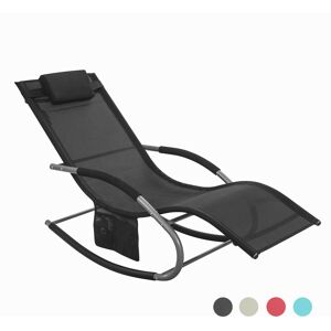 SoBuy® OGS28-SCH, Garden Rocking Chair Sun Lounger with Side Bag SoBuy® OGS28-SCH, Garden Rocking Chair Sun Lounger with Side Bag