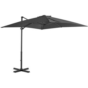 vidaXL Outdoor Umbrella with Portable Base Anthracite - Garden Umbrella vidaXL Outdoor Umbrella with Portable Base Anthracite - Garden Umbrella