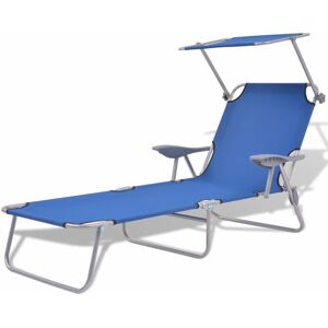 vidaXL Folding Sun Lounger Steel - 42931 vidaXL Folding Sun Lounger Steel - 42931