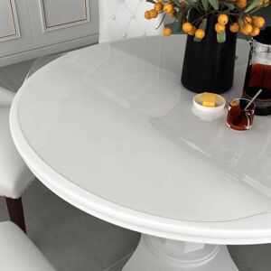 vidaXL 80 cm Transparent Round Table Protector PVC vidaXL 80 cm Transparent Round Table Protector PVC