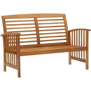 vidaXL Solid Acacia Wood Garden Bench 119cm Wooden Outdoor Patio Seating Bench vidaXL Solid Acacia Wood Garden Bench 119cm Wooden Outdoor Patio Seating Bench