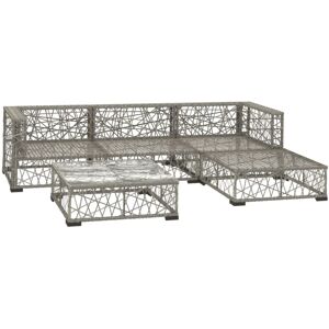 vidaXL 5 Piece Garden Lounge Set with Cushions - Garden Lounge Set vidaXL 5 Piece Garden Lounge Set with Cushions - Garden Lounge Set