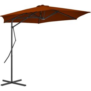 vidaXL Outdoor Parasol with Steel Pole Terracotta - Sunshade vidaXL Outdoor Parasol with Steel Pole Terracotta - Sunshade