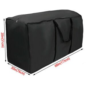 Unbranded (Black, 173x76x51cm) Large Heavy Duty Waterproof Outdoor Garden Furniture Cushio Unbranded (Black, 173x76x51cm) Large Heavy Duty Waterproof Outdoor Garden Furniture Cushio