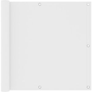 vidaXL White Balcony Privacy Screen 90x300 cm Oxford Fabric - Privacy Screen vidaXL White Balcony Privacy Screen 90x300 cm Oxford Fabric - Privacy Screen