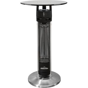 Dellonda Bistro Table Heater with LED & Sensors, Tempered Glass Top, 95cm, Black Dellonda Bistro Table Heater with LED & Sensors, Tempered Glass Top, 95cm, Black