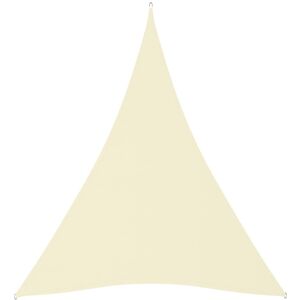 vidaXL Sunshade Sail Oxford Fabric Triangular 4x5x5 m Cream - Sunshade Sail vidaXL Sunshade Sail Oxford Fabric Triangular 4x5x5 m Cream - Sunshade Sail