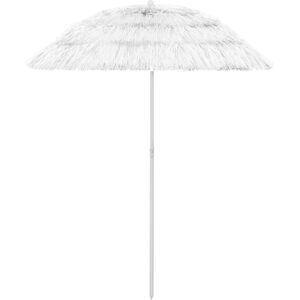 vidaXL Hawaii Beach Umbrella White 180 cm - Beach Umbrella vidaXL Hawaii Beach Umbrella White 180 cm - Beach Umbrella