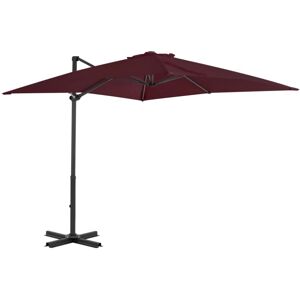 vidaXL Garden Parasol Bordeaux Red 250x250 cm - Garden Parasol vidaXL Garden Parasol Bordeaux Red 250x250 cm - Garden Parasol