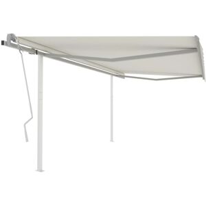 vidaXL Manual Retractable Awning with Posts - Awning vidaXL Manual Retractable Awning with Posts - Awning