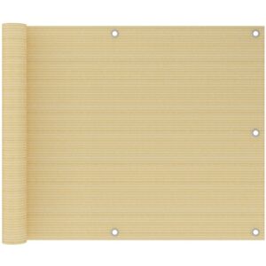 VidaXL Beige 75x300cm Balcony Screen - UV Proof & Breathable VidaXL Beige 75x300cm Balcony Screen - UV Proof & Breathable