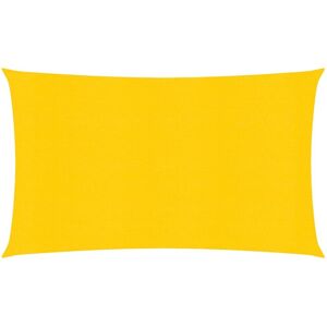 vidaXL Sunshade Sail 160 g/m² Yellow 2.5x5 m HDPE Outdoor Sunscreen Canopy - Sunshade Sail vidaXL Sunshade Sail 160 g/m² Yellow 2.5x5 m HDPE Outdoor Sunscreen Canopy - Sunshade Sail