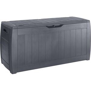 Keter Hollywood Storage Box - Grey 270 L Weather-Resistant Deck Box with Locka Keter Hollywood Storage Box - Grey 270 L Weather-Resistant Deck Box with Locka