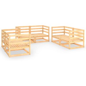 vidaXL Garden Lounge Set 6 Piece Solid Pinewood Outdoor Furniture vidaXL Garden Lounge Set 6 Piece Solid Pinewood Outdoor Furniture