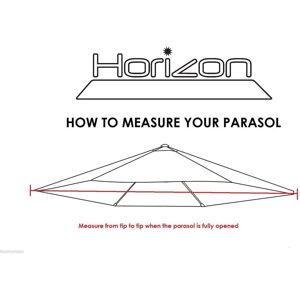 Horizon (2.7m 6arm 180g, Blue) Replacement Fabric Garden Parasol Canopy Cover Horizon (2.7m 6arm 180g, Blue) Replacement Fabric Garden Parasol Canopy Cover