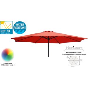 Horizon (3m 6arm 210g, Terracotta) Replacement Fabric Garden Parasol Canopy Cover Horizon (3m 6arm 210g, Terracotta) Replacement Fabric Garden Parasol Canopy Cover