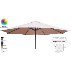 Horizon (3m 6arm 180g, Natural Linen) Replacement Fabric Garden Parasol Canopy Cover Horizon (3m 6arm 180g, Natural Linen) Replacement Fabric Garden Parasol Canopy Cover