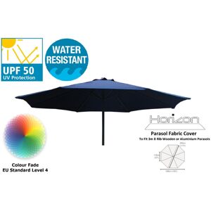 Horizon (3m 8arm 210g, Blue) Replacement Fabric Garden Parasol Canopy Cover Horizon (3m 8arm 210g, Blue) Replacement Fabric Garden Parasol Canopy Cover