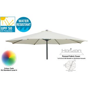 Horizon (3m 8arm 210g, Natural Cream) Replacement Fabric Garden Parasol Canopy Cover Horizon (3m 8arm 210g, Natural Cream) Replacement Fabric Garden Parasol Canopy Cover