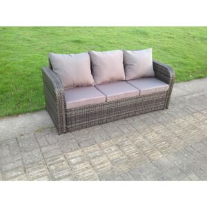 Fimous Outdoor Garden Furniture Gas Fire Pit Dining Table - 4 Seater Dark Grey Fimous Outdoor Garden Furniture Gas Fire Pit Dining Table - 4 Seater Dark Grey