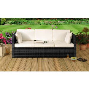 Comfy Living (Black, Without Cover) Rattan Sun Lounger Storage Sofa Sunbed Garden Patio Furni Comfy Living (Black, Without Cover) Rattan Sun Lounger Storage Sofa Sunbed Garden Patio Furni