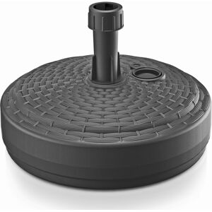 URBN Living (Anthracite, Round) 10L / 12L Rattan Garden Plastic Parasol Base Stand URBN Living (Anthracite, Round) 10L / 12L Rattan Garden Plastic Parasol Base Stand