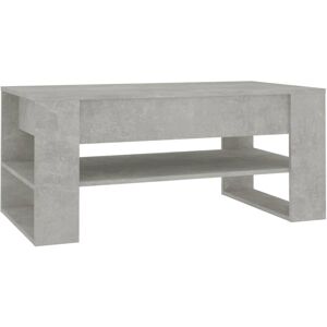 (concrete grey) vidaXL Coffee Table Engineered Wood Centre Side Table Furniture (concrete grey) vidaXL Coffee Table Engineered Wood Centre Side Table Furniture