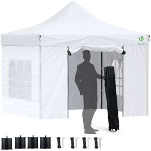 VOUNOT 3x3m Heavy Duty Gazebo with 4 Sides, Pop up Gazebo Fully Waterproof Party VOUNOT 3x3m Heavy Duty Gazebo with 4 Sides, Pop up Gazebo Fully Waterproof Party