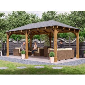 Leviathan Garden Gazebo W6.0m x D3.2m Heavy Duty DIY - Dunster House Leviathan Garden Gazebo W6.0m x D3.2m Heavy Duty DIY - Dunster House