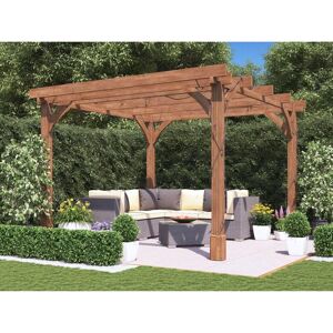Dunster House Leviathan Wooden Pergola 3m x 3m Heavy Duty Garden Structure DIY Kit Dunster House Leviathan Wooden Pergola 3m x 3m Heavy Duty Garden Structure DIY Kit